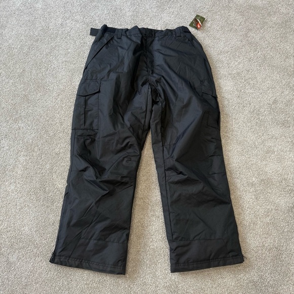 NWT Ozark Trail men’s black ski/ snow pants size XL (40-42) - Picture 1 of 8